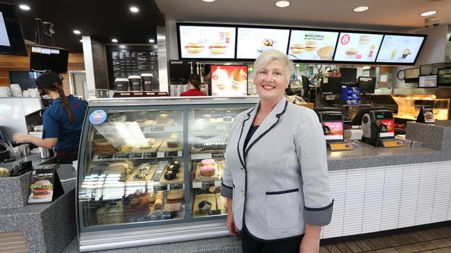 Ann Brown at her McDonalds in Carina. Picture: Annette Dew