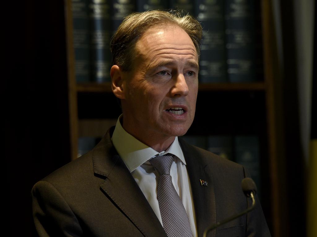 Greg Hunt has downplayed the chances of anti-vaxxers pouncing on AstraZeneca uncertainty. Picture: NCA NewsWire / Andrew Henshaw