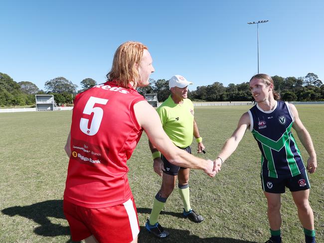 Action from the AFLQ Schools of Excellence competition. Picture: AFLQ