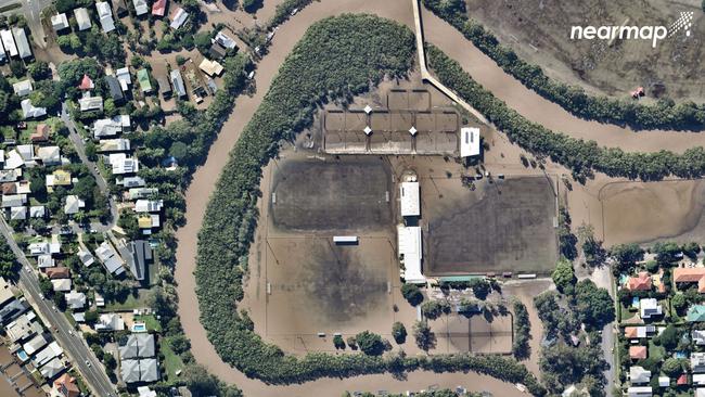 04 March, 2022. Aerial imagery of flood affected East Brisbane, QLD. Picture: Nearmap