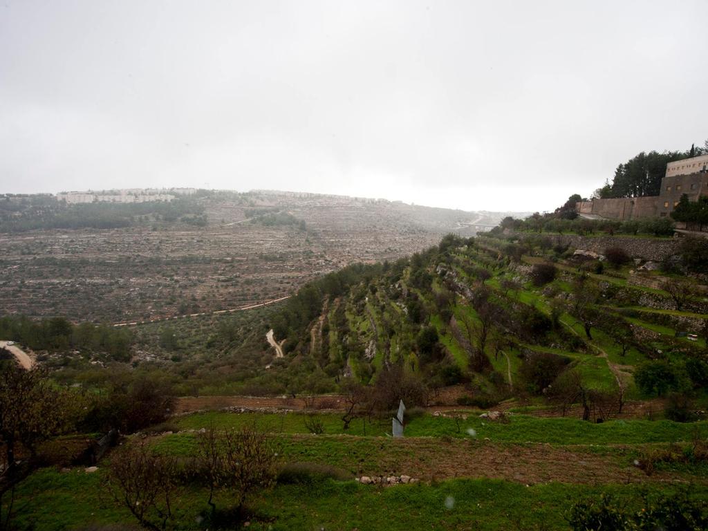 A view of the Cremisan Valley which overlooks the small Palestinian Christian town of Beit Jala. Picture: Supplied