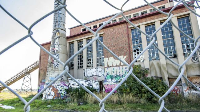 The former Bradmill denim factory has become a magnet for vandals. Picture: Sarah Matray