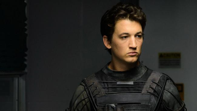 Too earnest ...  Miles Teller plays a young Reed Richards.