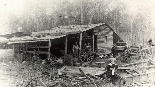 Seng’s Blacksmith Shop, ca. 1920. A glimpse into the vital trade that supported local agriculture and transport. Source: Glady Hood, Gary Colquhoun