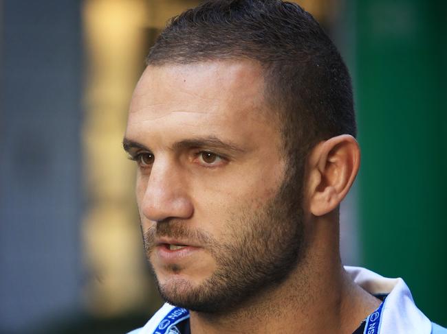 Robbie Farah at a VB Blues promotion in World Square, Sydney. pic Mark Evans