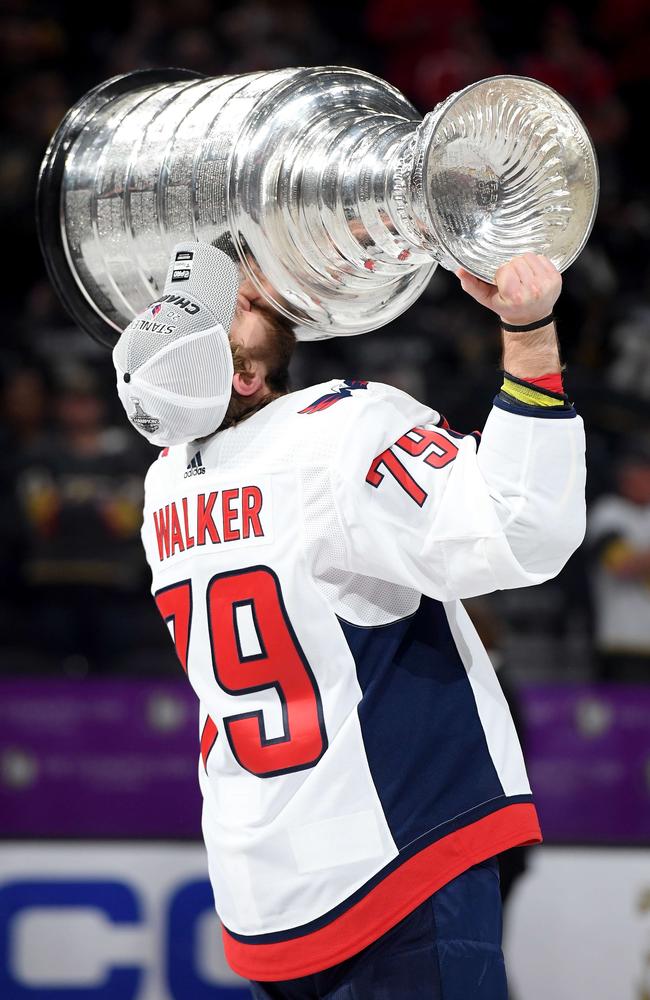 Walker leaves the Capitals as a Stanley Cup winner. Picture: Getty Images/AFP