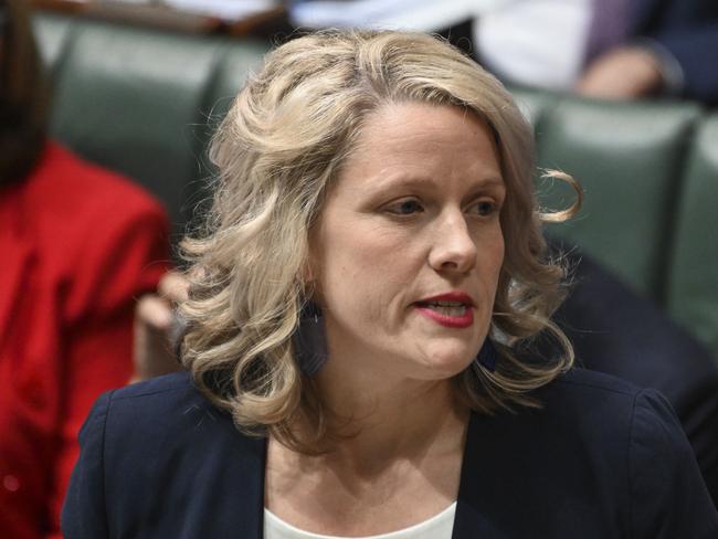 CANBERRA, AUSTRALIA - FEBRUARY 16: Minister for Home Affairs Clare O'Neil during Question Time at Parliament house in Canberra. Picture: NCA NewsWire / Martin Ollman