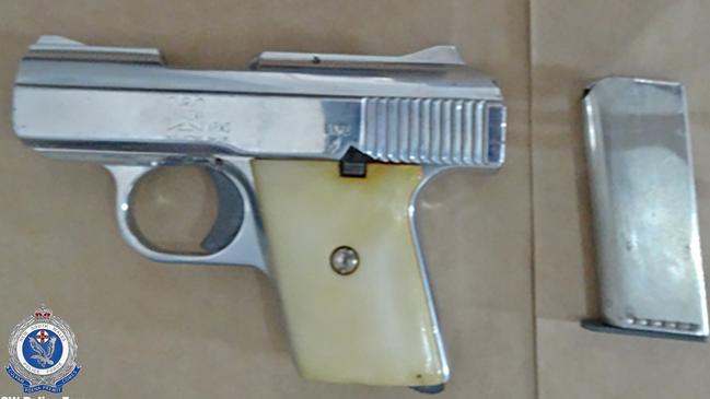 Strike Force Raptor allegedly seized this gun from the teen’s home last November. Picture; NSW Police