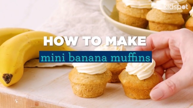 How to make mini banana muffins