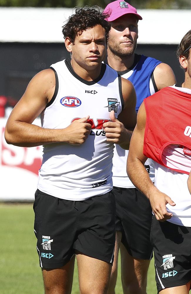 Steven Motlop will miss Port Adelaide’s internal trial match. Picture: Sarah Reed