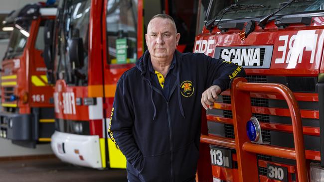 Peter Marshall, national secretary of Victoria’s United Firefighters Union. Picture: Aaron Francis