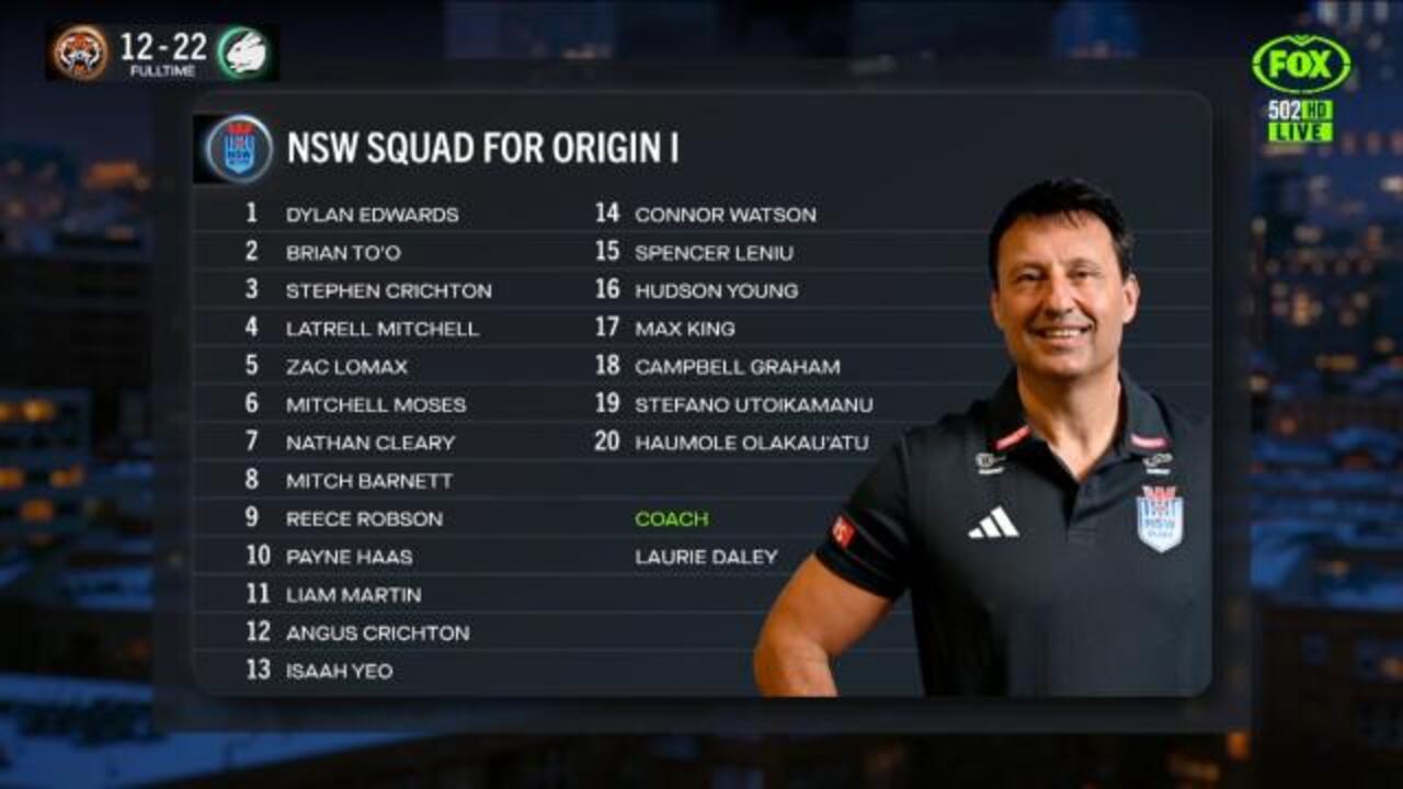 Cleary & Moses - OFFICIAL NSW G1 squad