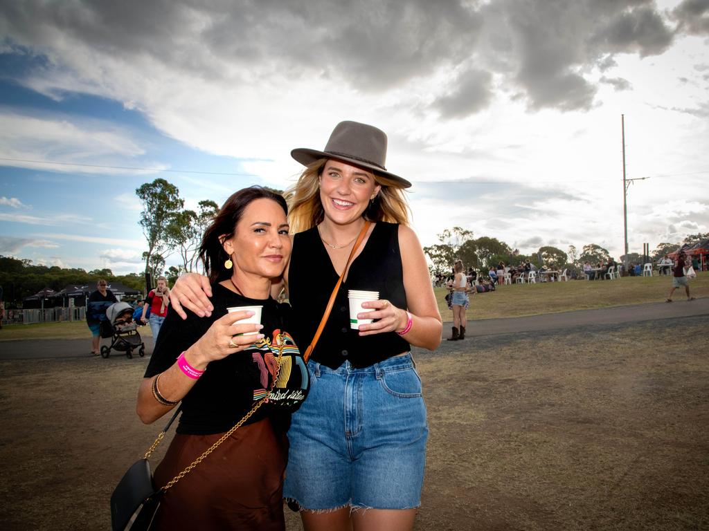 Kylie Seeley (left) and Jesse Seeley at Meatstock - Music, Barbecue and Camping Festival at Toowoomba Showgrounds.Friday March 8, 2024 Picture: Bev Lacey