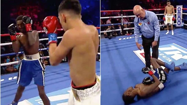 Boxing fans are angry Emanuel Williams was allowed to fight after debut v John Rincon.