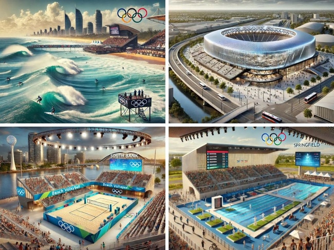 AI imagines Brisbane 2032 Olympic Games venues.