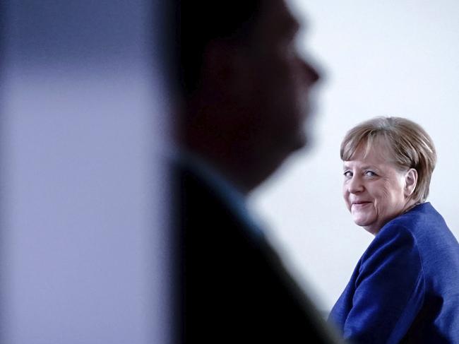 German Chancellor Angela Merkel praised her people for adhering to lockdowns. Picture: AP