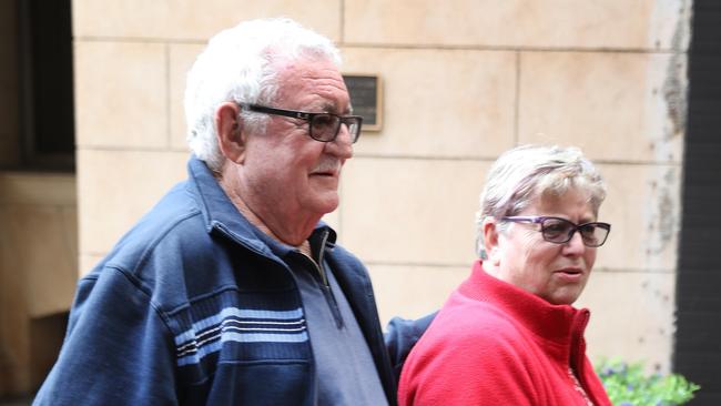 Robert Whitwell's brother Geoffrey leaving the court. Picture: Dean Martin/AAP