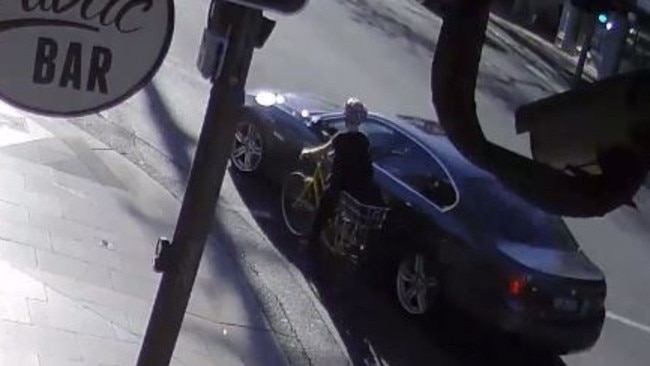 CCTV footage of the crash, outside the Marlborough Hotel.