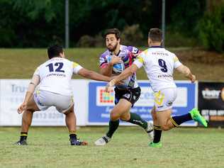 WELL PLAYED: Ben Hunt at the Rugby league Queensland Cup match between Ipswich Jets Vs Norths Devils at North Ipswich Reserve. Picture: David Nielsen