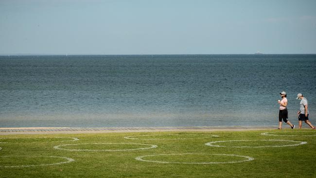 Crowds have avoided the beach today.