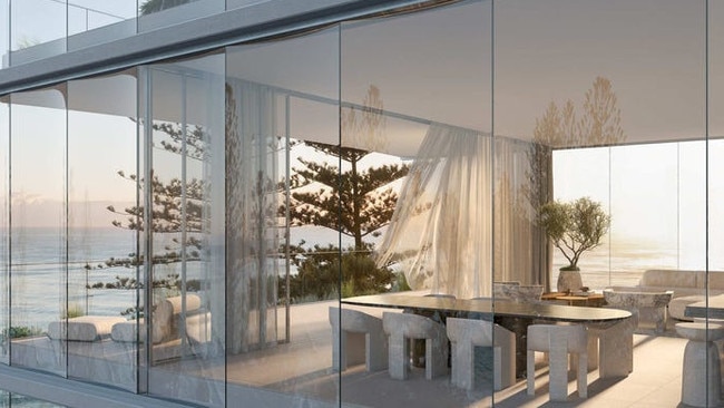 The Glasshouse beach house at Burleigh Heads.