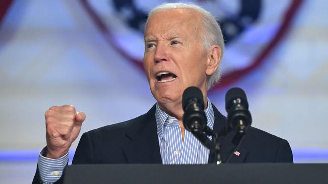 US President Joe Biden speaks during a campaign event in Madison, Wisconsin. Picture: AFP