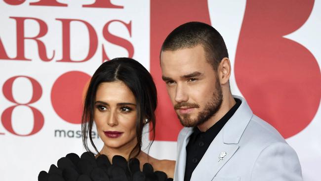 Cheryl Cole with her former partner Liam Payne. Picture: EPA/Neil Hall