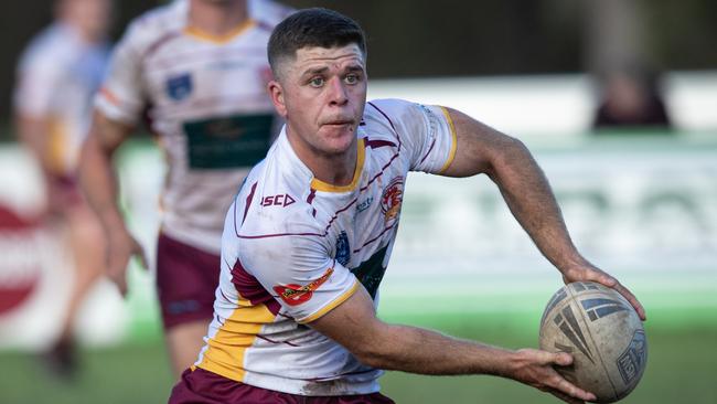 Thirlmere halfback Damon New scored a second half try. Pics by Julian Andrews.