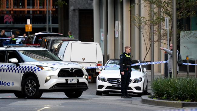 A man has died after a shooting near the intersection of Chapel St and Toorak Rd. Picture: Andrew Henshaw