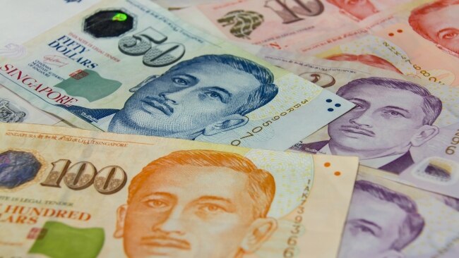 One Singapore dollar roughly equals one Australian.