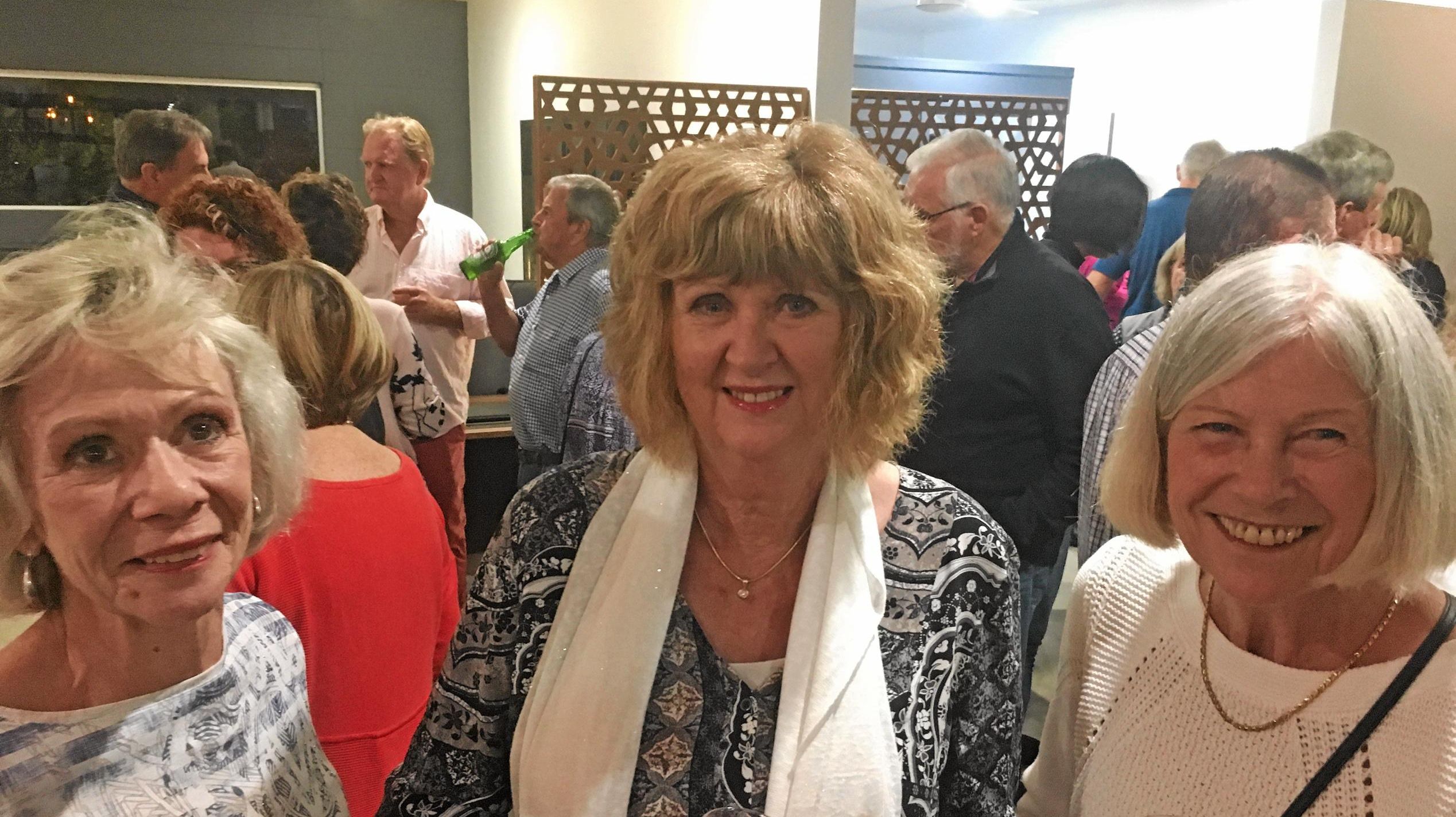 Sharon O'Brien, Marylou Shaw and Carol Robinson at the launch of the new Marek Realty office in Noosaville. Picture: Erle Levey