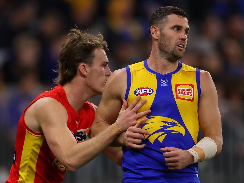 Jack Petruccelle and Reuben Ginbey enhance West Coast Eagles midfield  credentials in Gold Coast loss