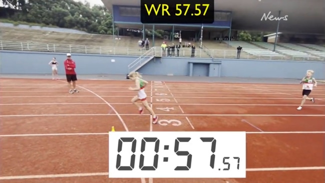 Six year old sprinter sets 300m World Record