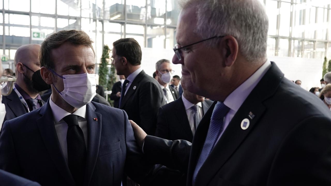 The leaders of Australia and France have been accused of leaking and lying. Picture: Adam Taylor