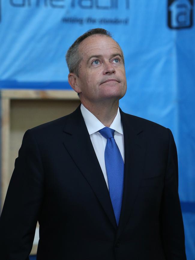 Opposition Leader Bill Shorten in Western Australia on Wednesday. Picture: Kym Smith