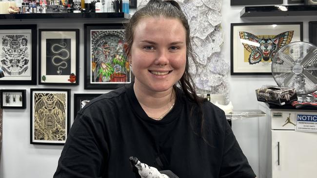 Mailey Grose has been named the NT's best tattoo artist