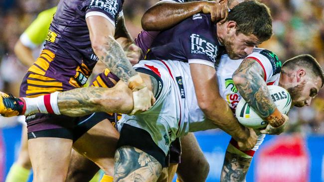 Josh Dugan was the Dragons best in their loss to Brisbane.