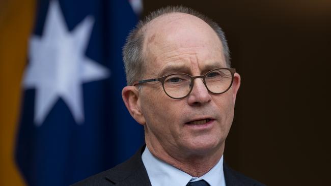 CANBERRA, AUSTRALIA - NewsWire Photos JUNE 4, 2021: Chief Medical Officer Professor Paul Kelly at Parliament House in Canberra. Picture: NCA NewsWire / Martin Ollman