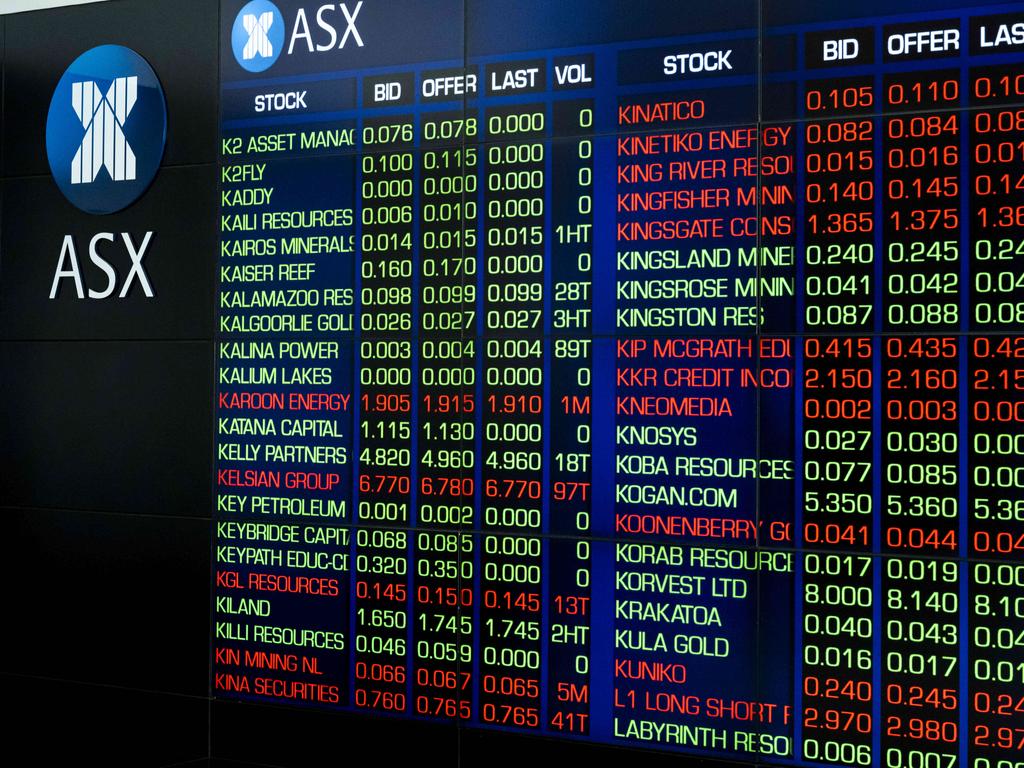 The ASX 200 index gained 34.20 points, or 0.45 per cent, to finish the session at 7615.80 points on Wednesday. Picture: NCA NewsWire / Monique Harmer