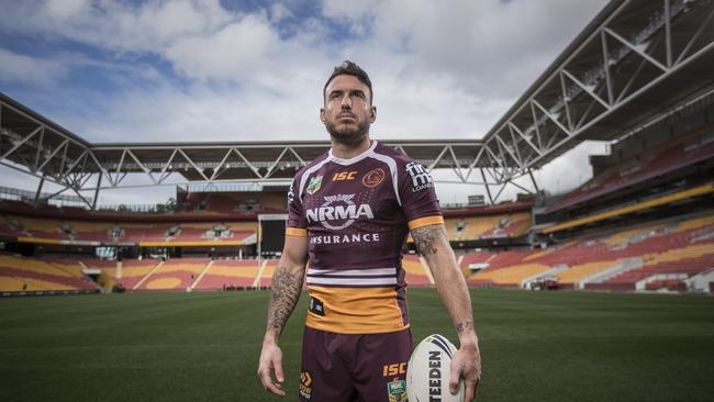 Darius Boyd in kit ahead of the final against the Dragons. Photo Peter Wallis