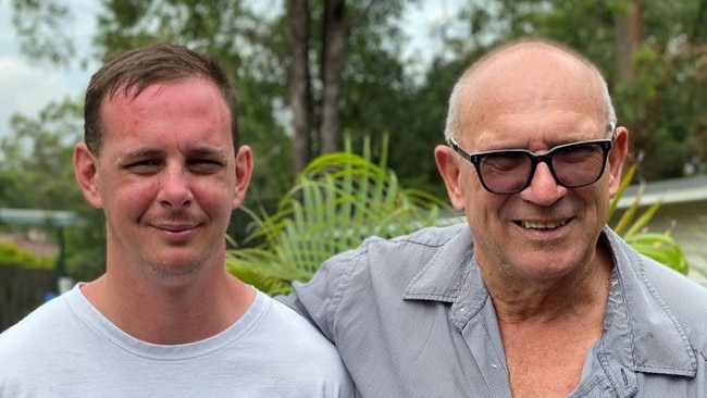 Brendan Thoms reunited with this father Robert after he was released from immigration detention.