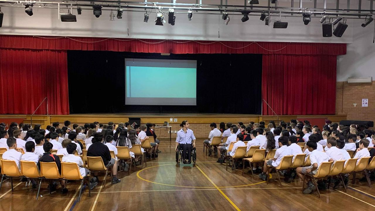 Matt started sharing his story at high schools across Sydney.