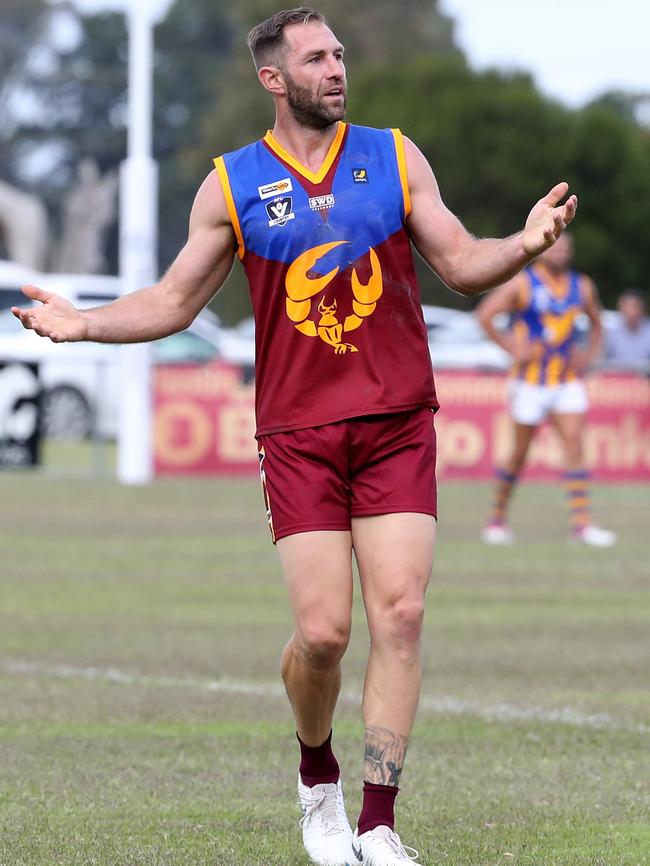 Travis Cloke reacts after a shot at goal.