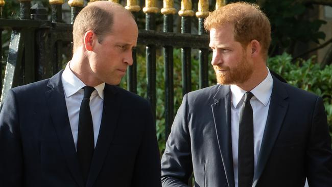 Prince William and Prince Harry are no longer on speaking terms. Picture: Mark Kerrison/In Pictures via Getty Images