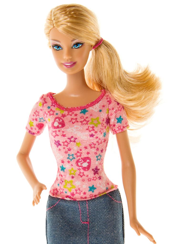 Studio shot of a Barbie fashion doll.