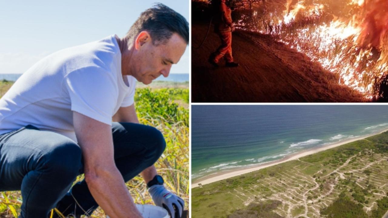 Area councillor Darren Taylor is talking to residents about a doof doof party at The Spit. Their fears are it will wreck irrigation pipes to build a rainforest which can fire proof Federation Walk.