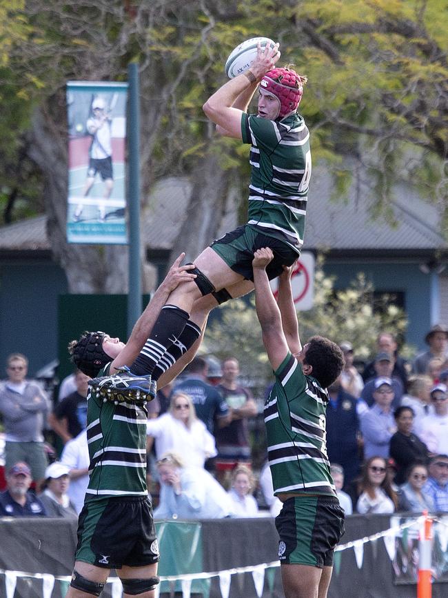 Hugo Perceval in action against Nudgee. (Image Sarah Marshall)