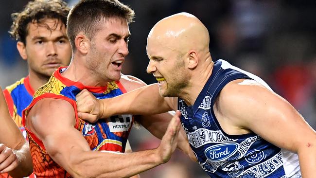 Gary Ablett struck Anthony Miles in the jaw.
