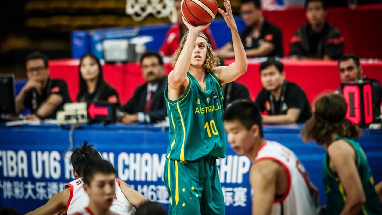 Luke Travers at the FIBA U16 Asian Championships. Photo: FIBA.