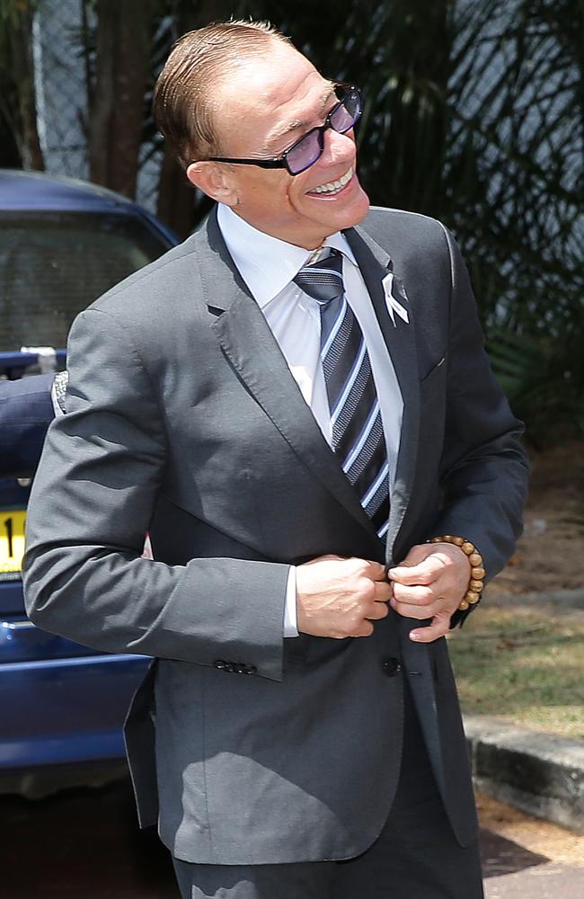 Jean-Claude Van Damme arrives at the White Ribbon Foundation fundraiser. Picture: Troy Snook